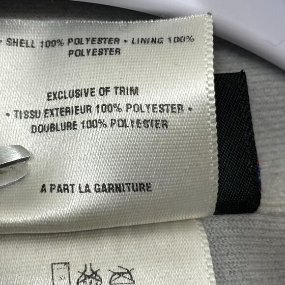 VTG Patagonia Women's Size M Full Zip  Windbreaker Jacket Blue STAINS! - Picture 6 of 10